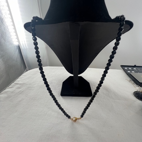 Vintage Monet Diamond Shape Pendant with AB beads and rhinestones - Picture 5 of 14